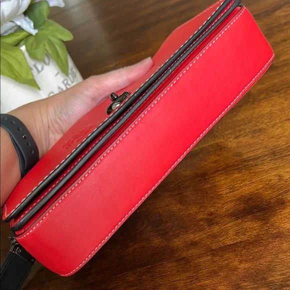 Coach 1941 Disney x Coach Dinky Mickey Red Leather Crossbody Bag - Picture 15 of 15